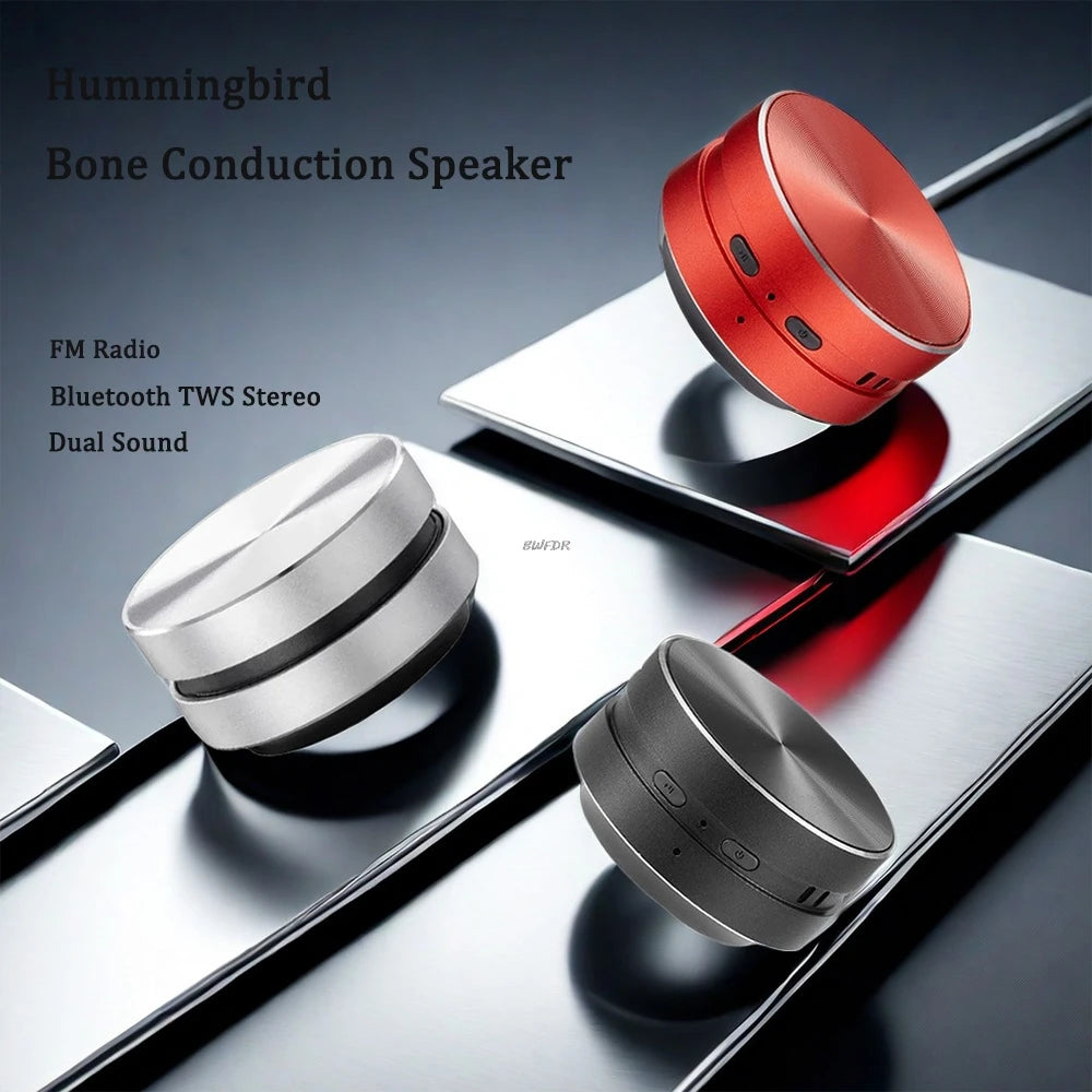 2025 Hot Bone Conduction Speaker Bluetooth-Compatible TWS Wireless Stereo Sound Hummingbird Speaker Dropshipping Wholesale