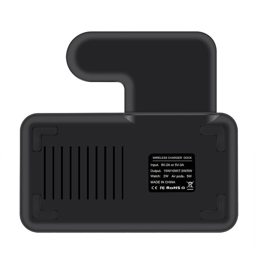3 in 1 Wireless Charger Dock Charging Station for Apple Watch Iphone 17 16 15 14