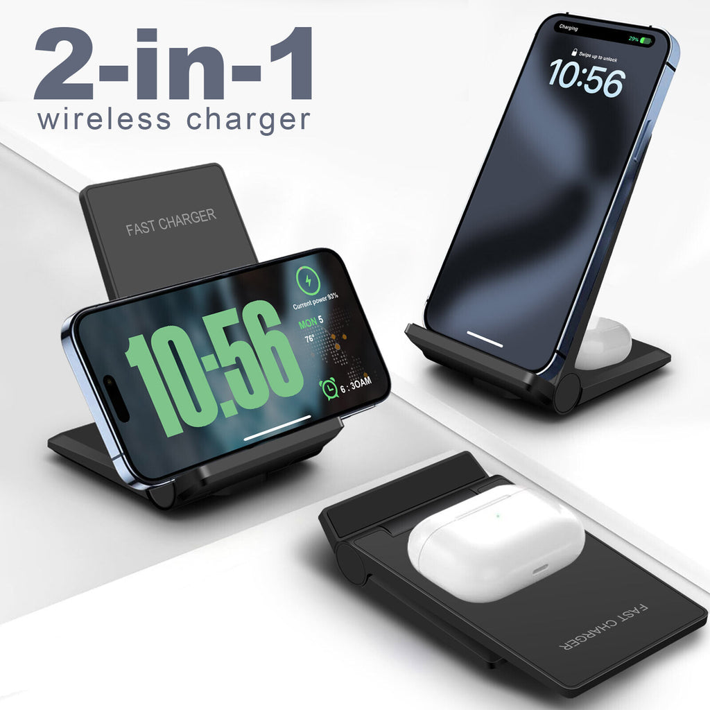3 in 1 Wireless Charger Dock Charging Station for Apple Watch Iphone 17 16 15 14